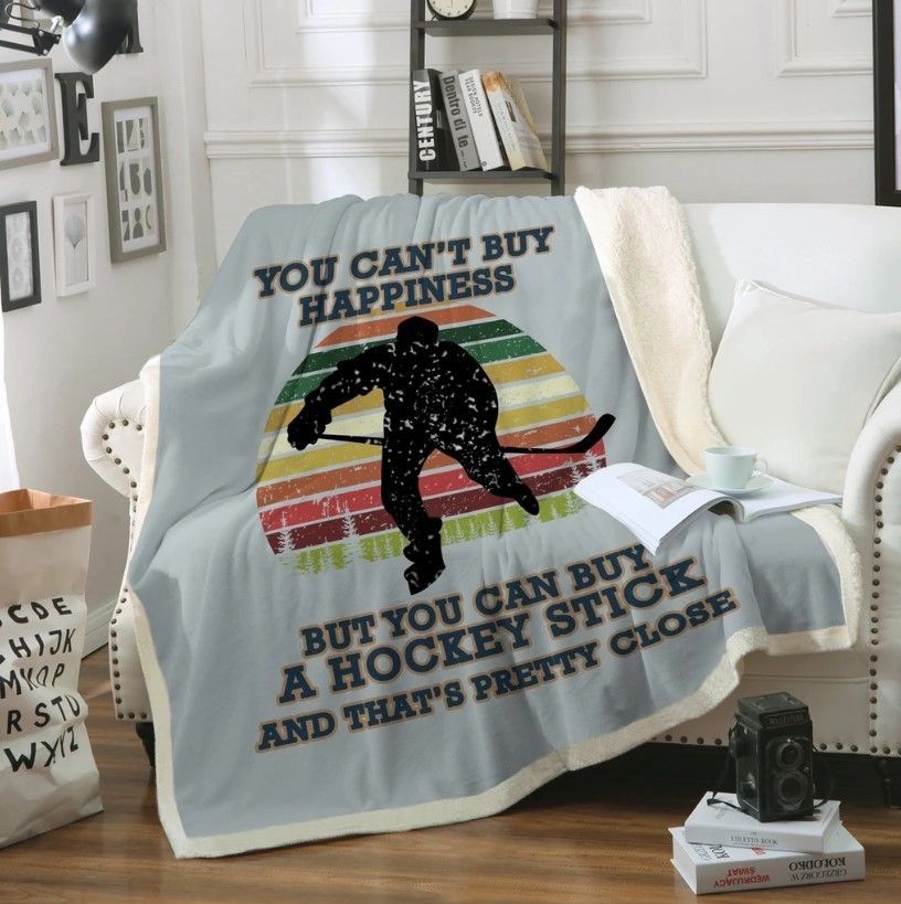 Hockey Sherpa Fleece Blanket