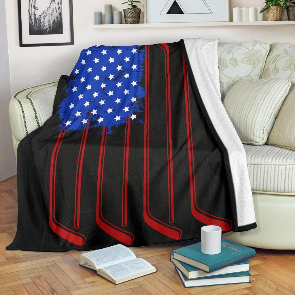 Hockey Sherpa Fleece Blanket