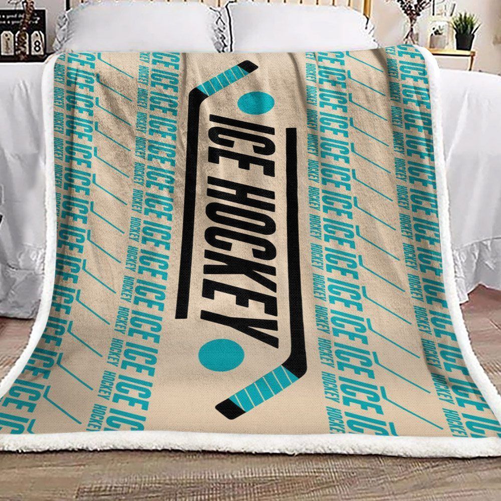 Hockey Sherpa Fleece Blanket