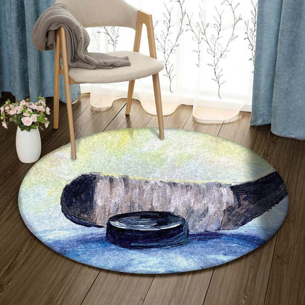 Hockey Round Carpet