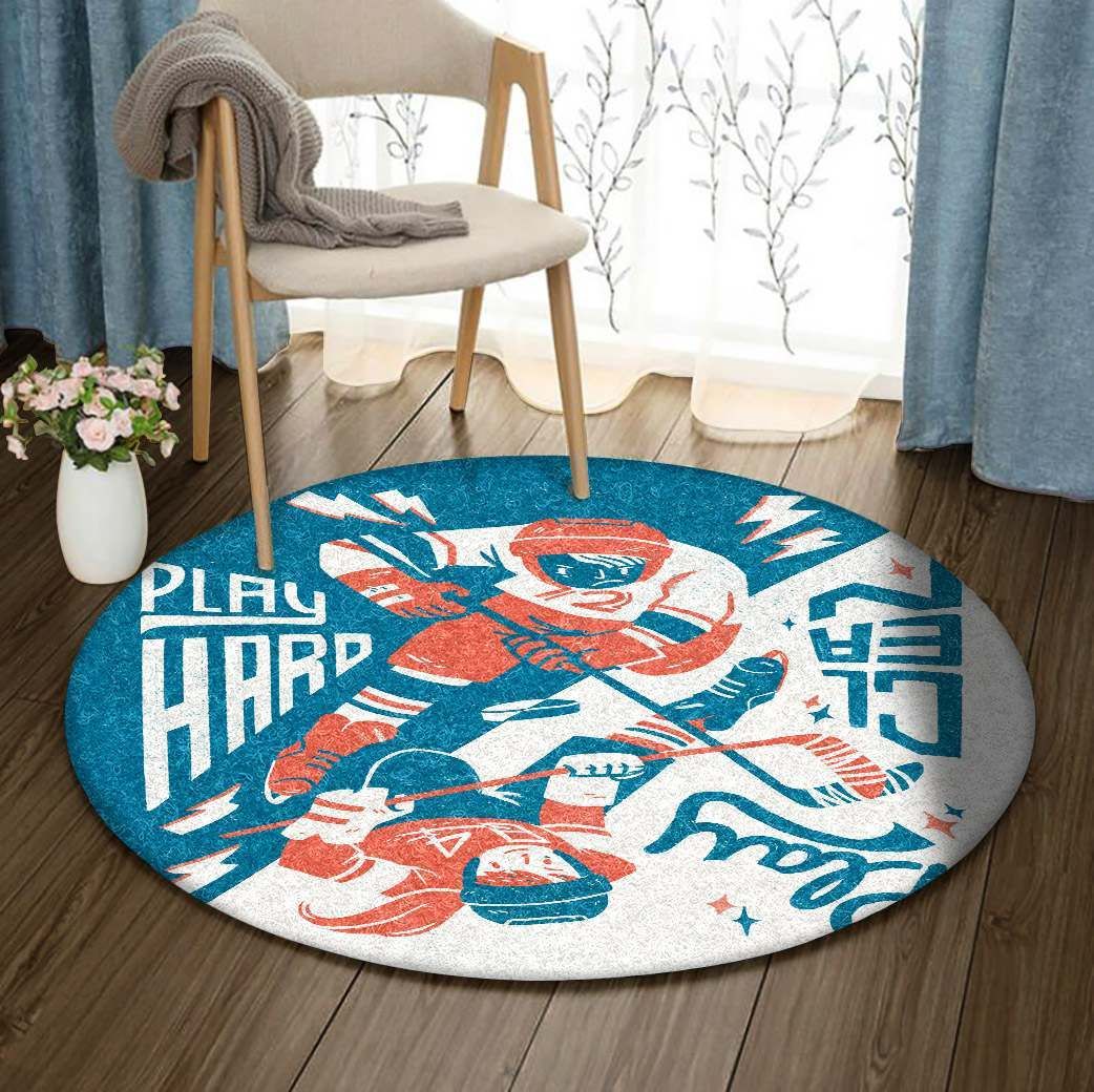 Hockey Round Carpet