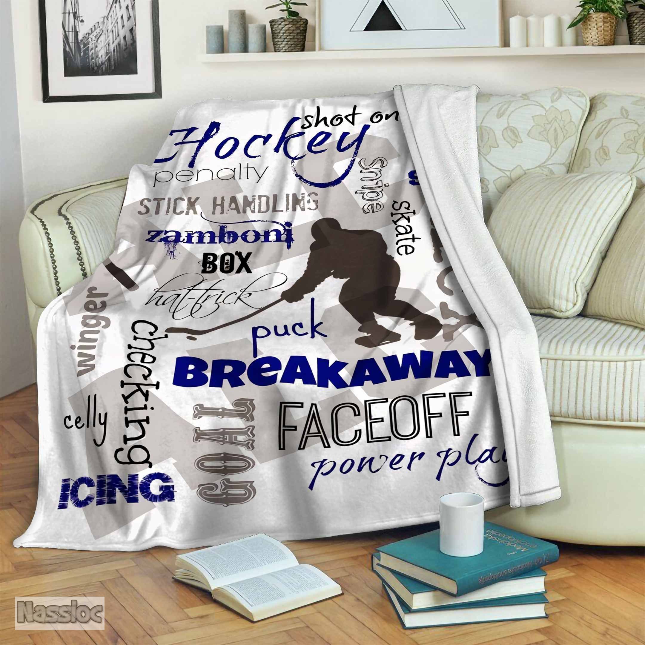 Hockey Fleece Blanket