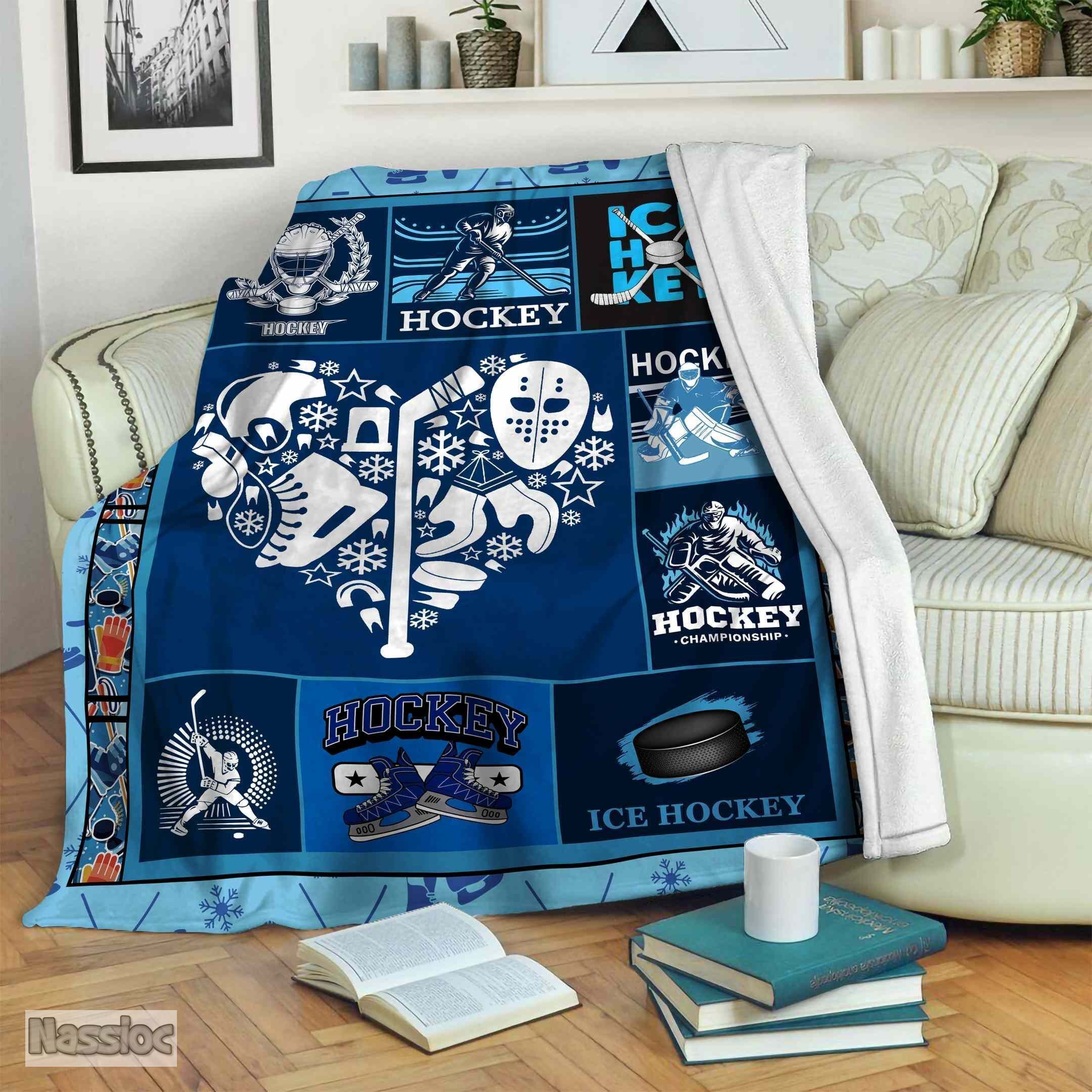 Hockey Fleece Blanket