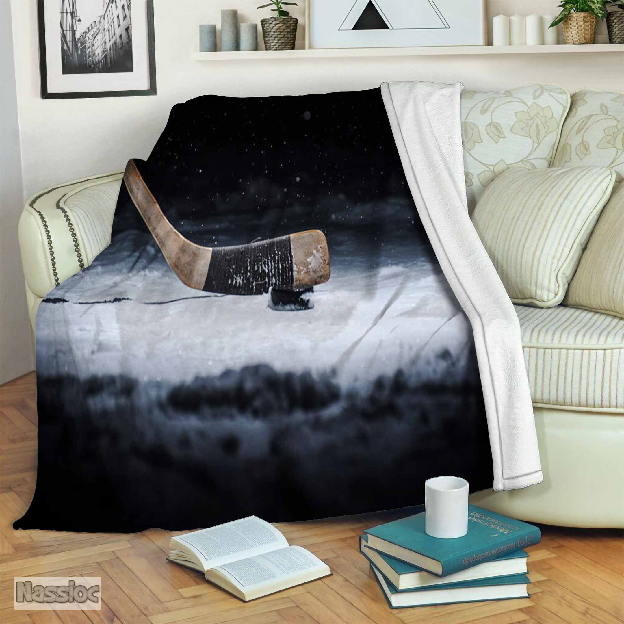 Hockey Fleece Blanket