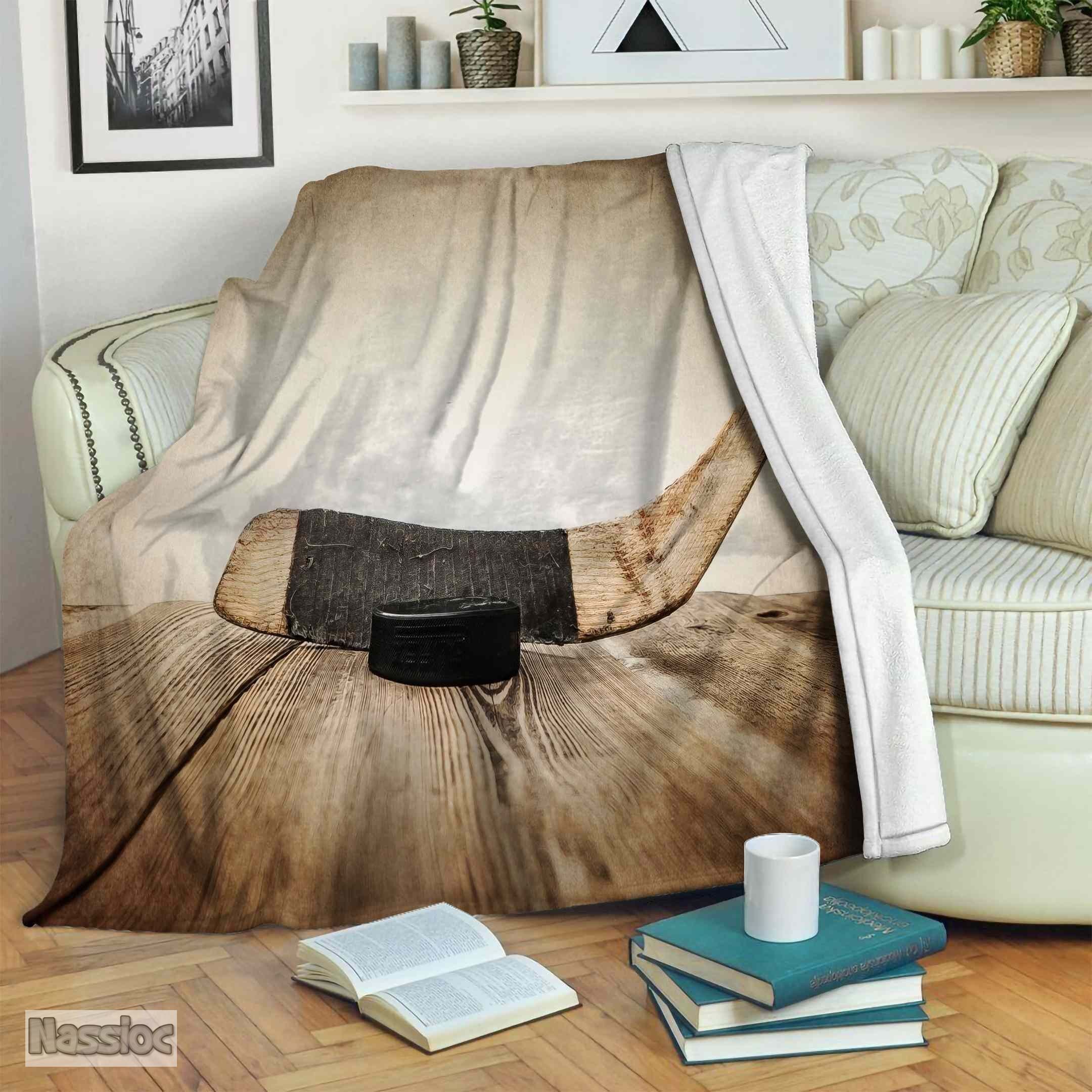 Hockey Fleece Blanket