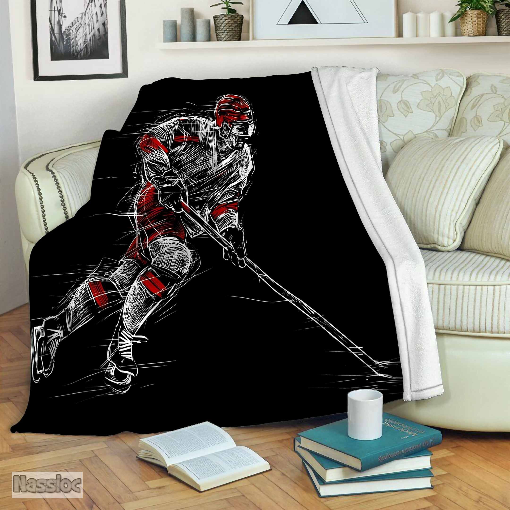 Hockey Fleece Blanket