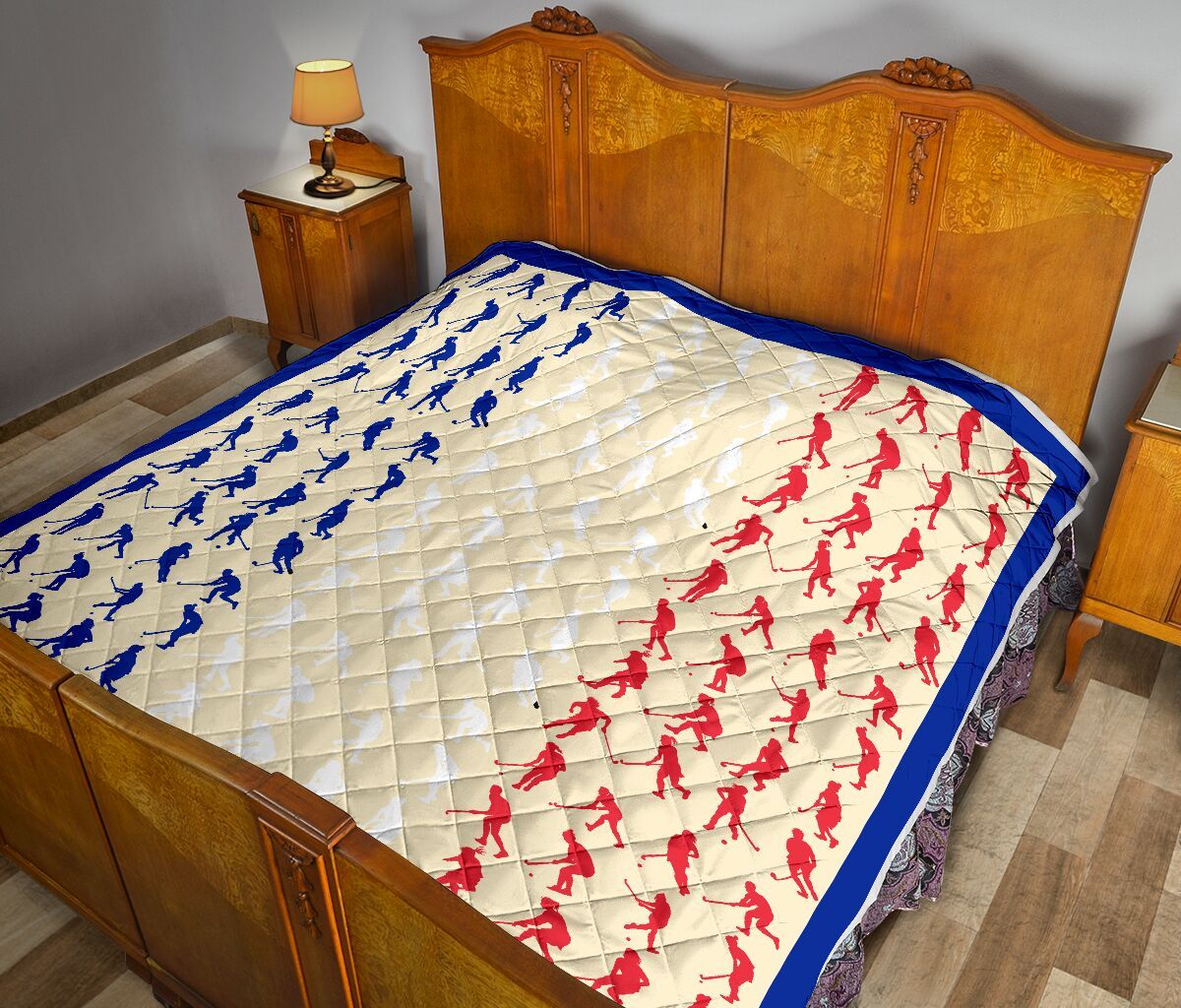 Hockey France Flag Quilt Blanket Dhc1312799Dd
