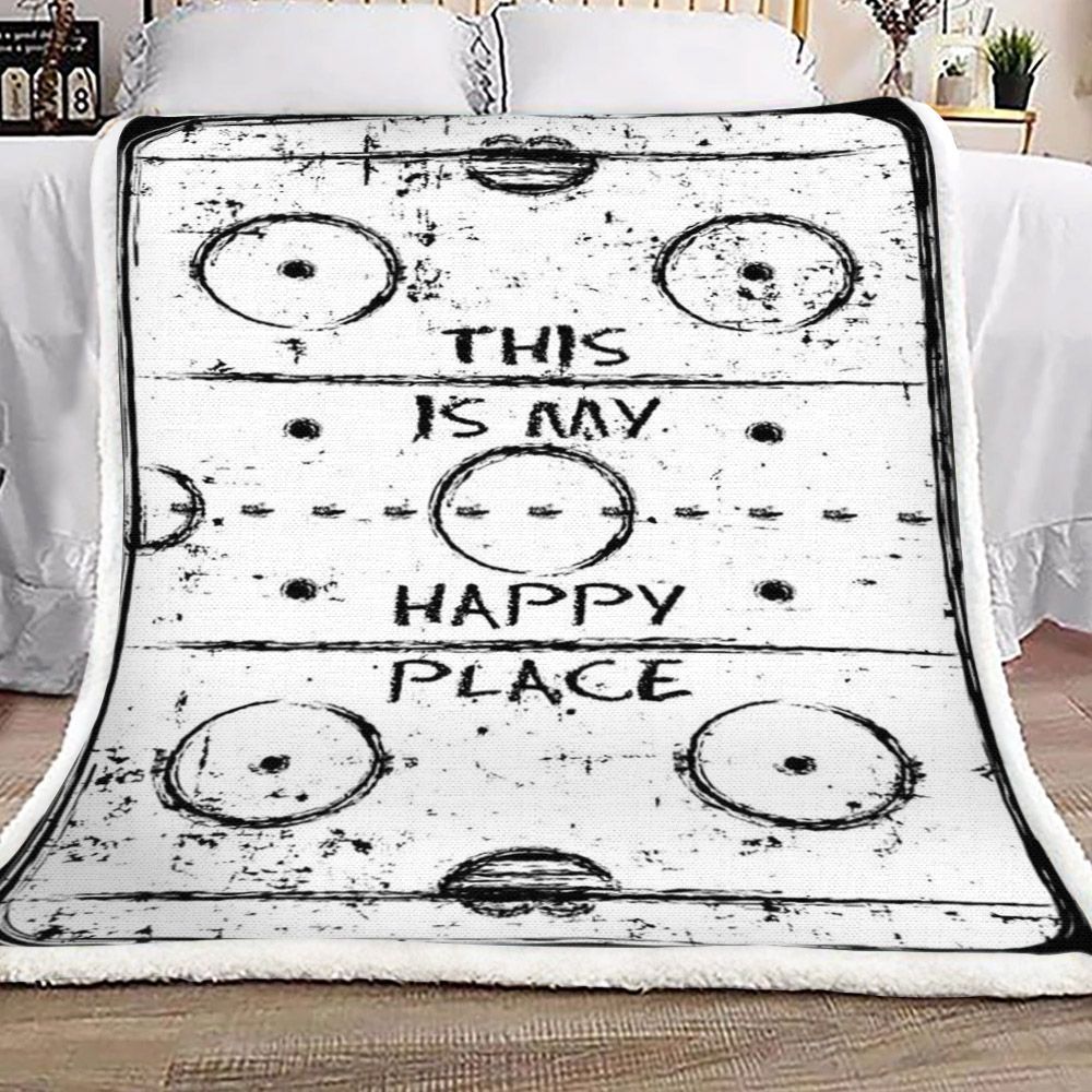 Hockey Sherpa Fleece Blanket