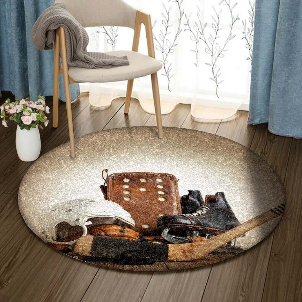 Hockey Round Carpet