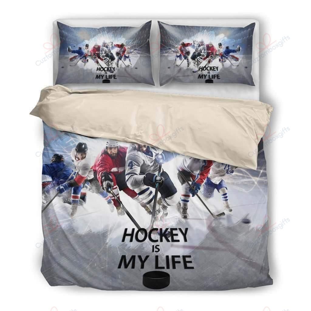 Hockey Is My Life Bedding Set