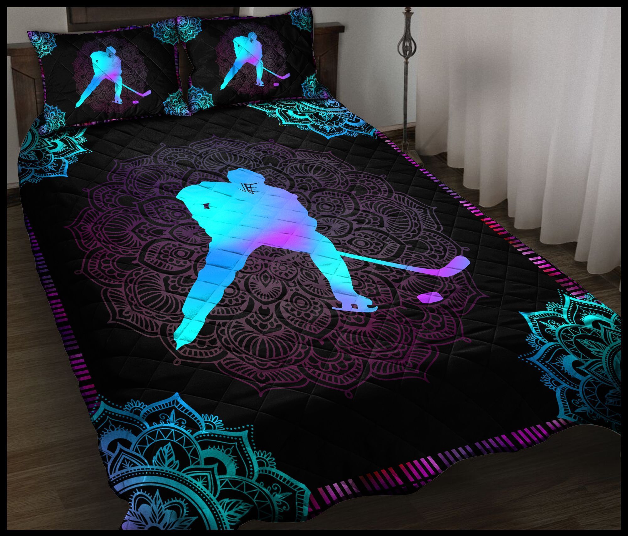Hockey Light Color Bedding Set