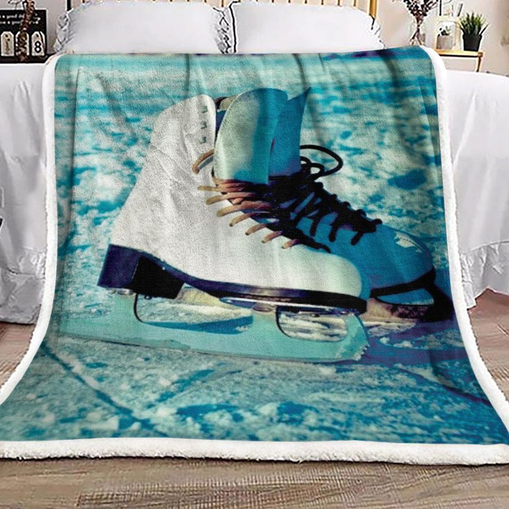 Hockey Sherpa Fleece Blanket