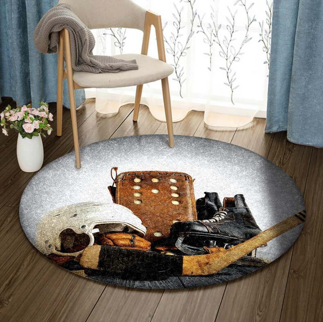Hockey Round Carpet