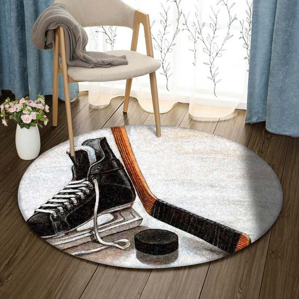 Hockey Round Carpet