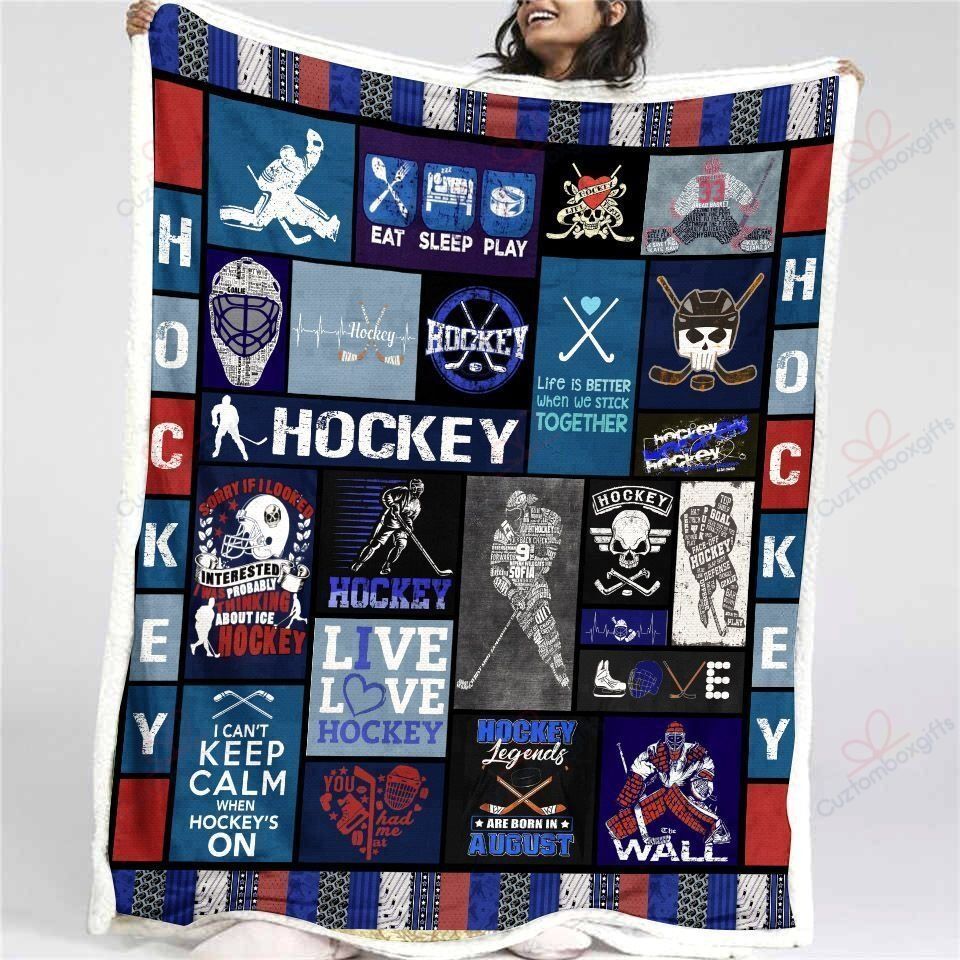 Hockey Fleece Blanket