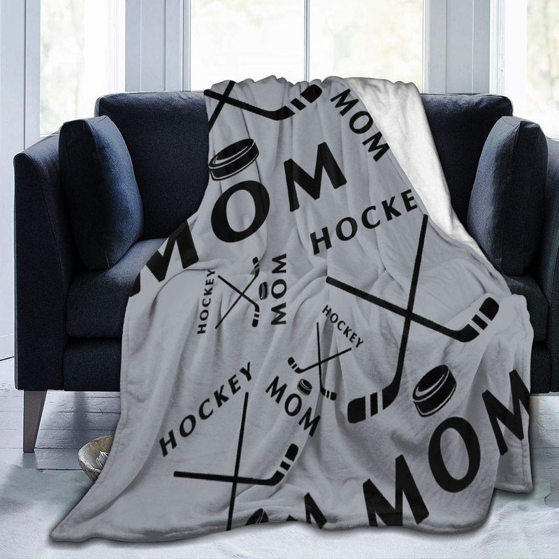 Hockey Mom Sherpa Fleece Blanket