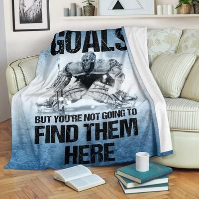 Hockey Not Going To Find Them Here Sherpa Fleece Blanket