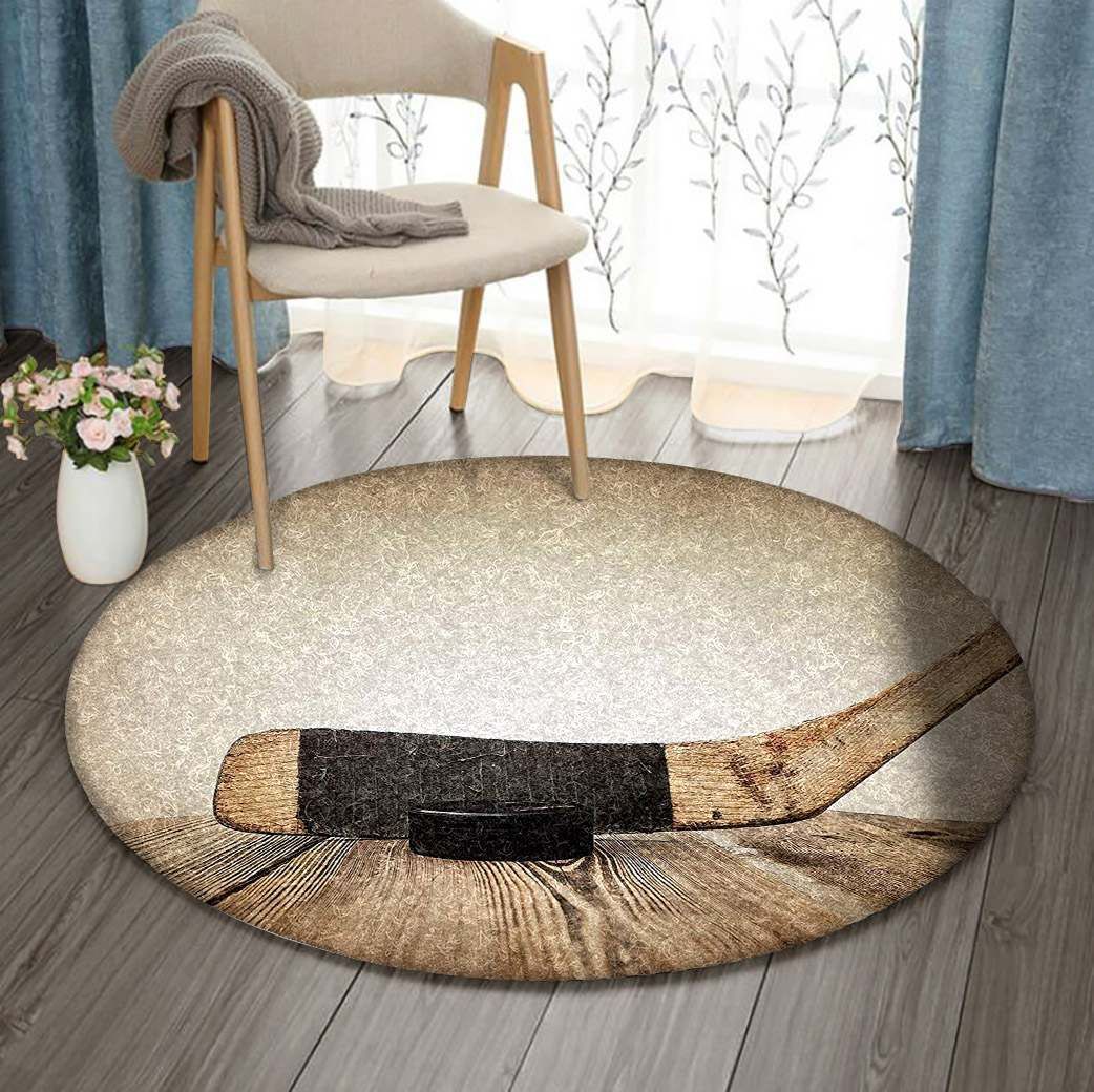 Hockey Round Carpet