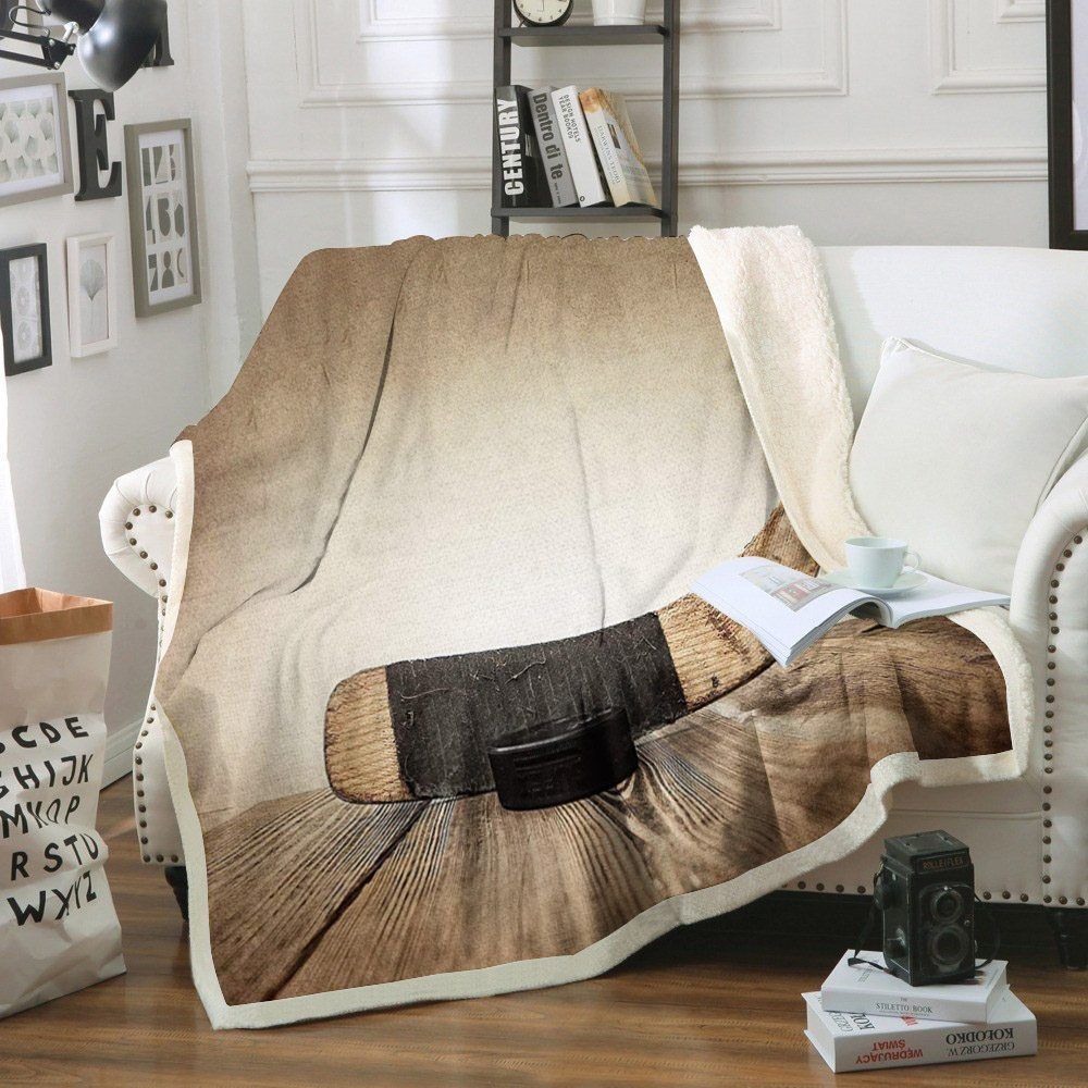 Hockey Sherpa Fleece Blanket