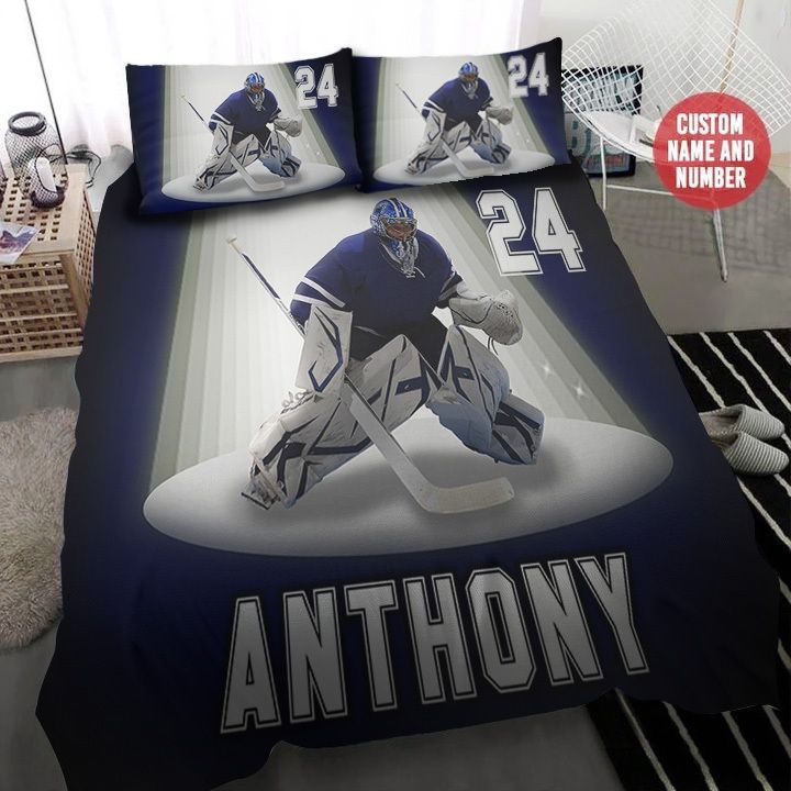 Hockey Personalized Bedding Set