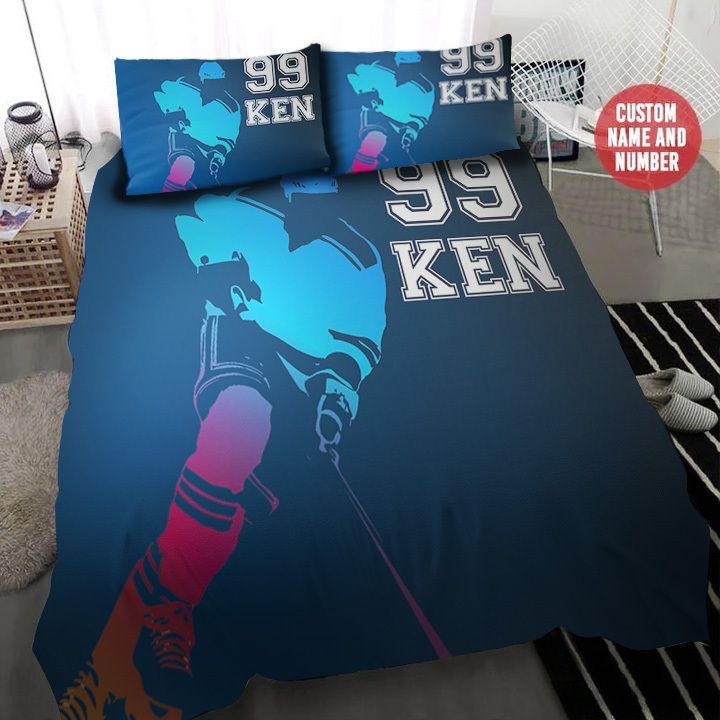 Hockey Personalized Bedding Set