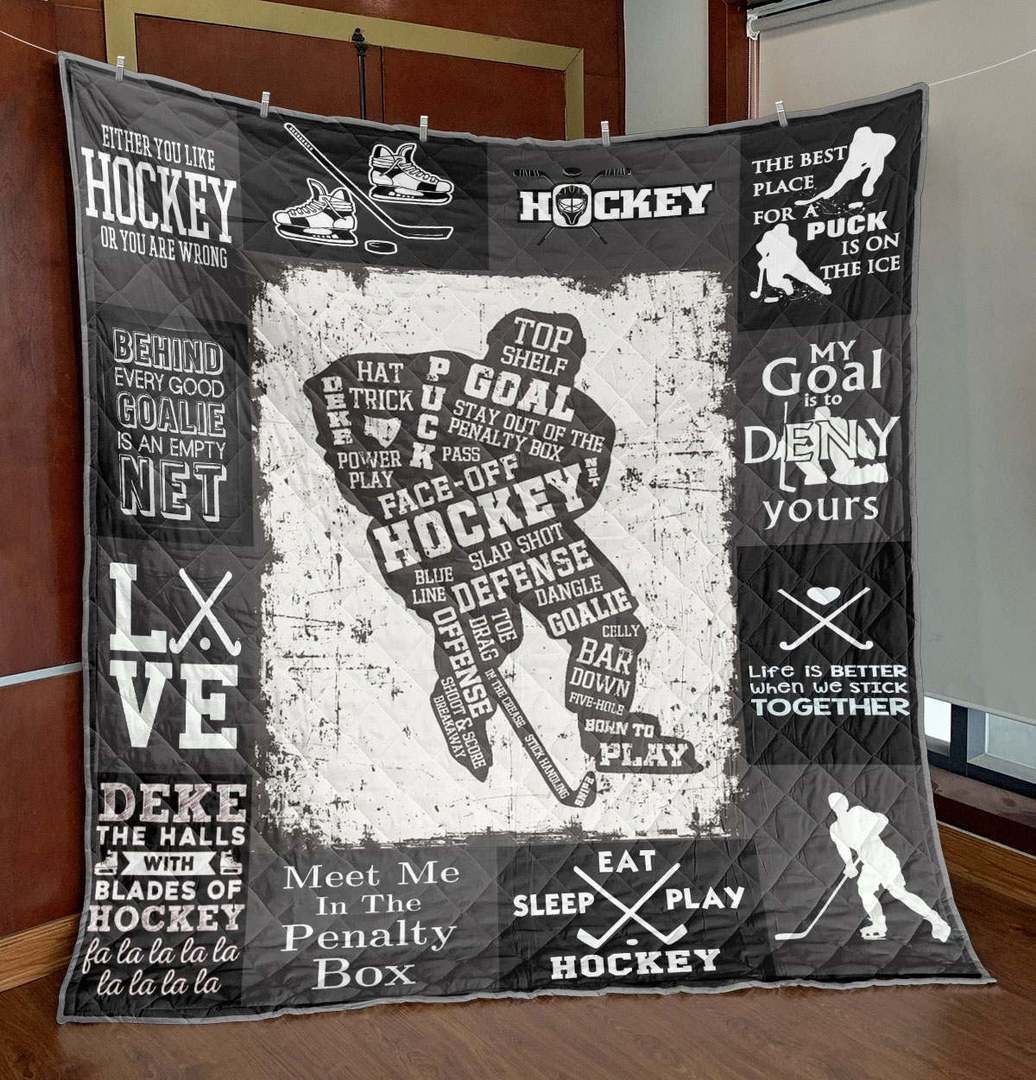 Hockey Player PKT240620 Quilt Blanket