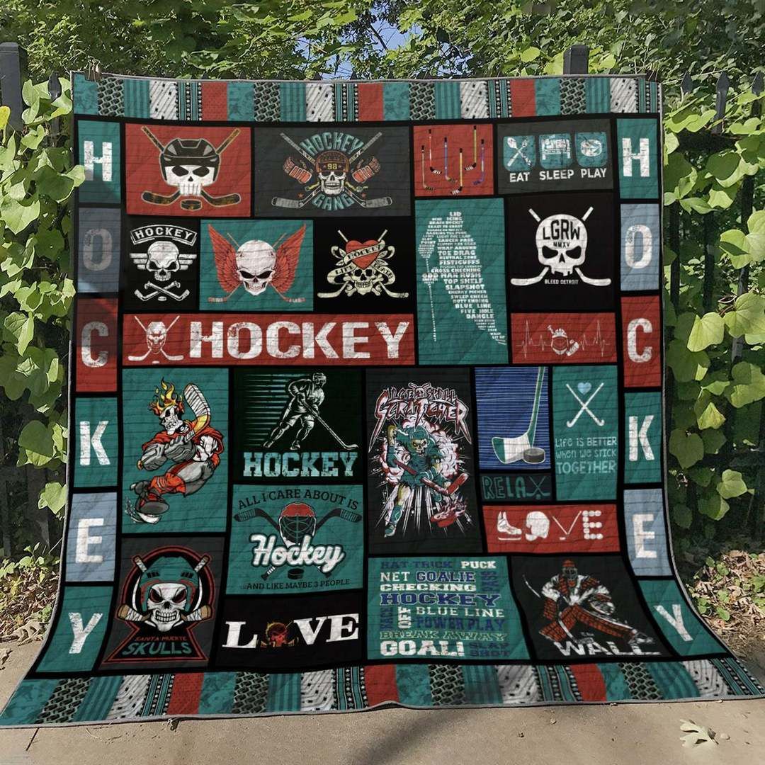 Hockey Skull TN290524 Quilt Blanket