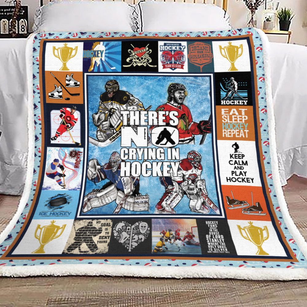 Hockey Sherpa Fleece Blanket