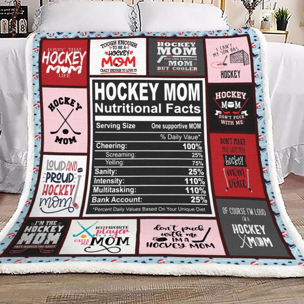 Hockey Sherpa Fleece Blanket