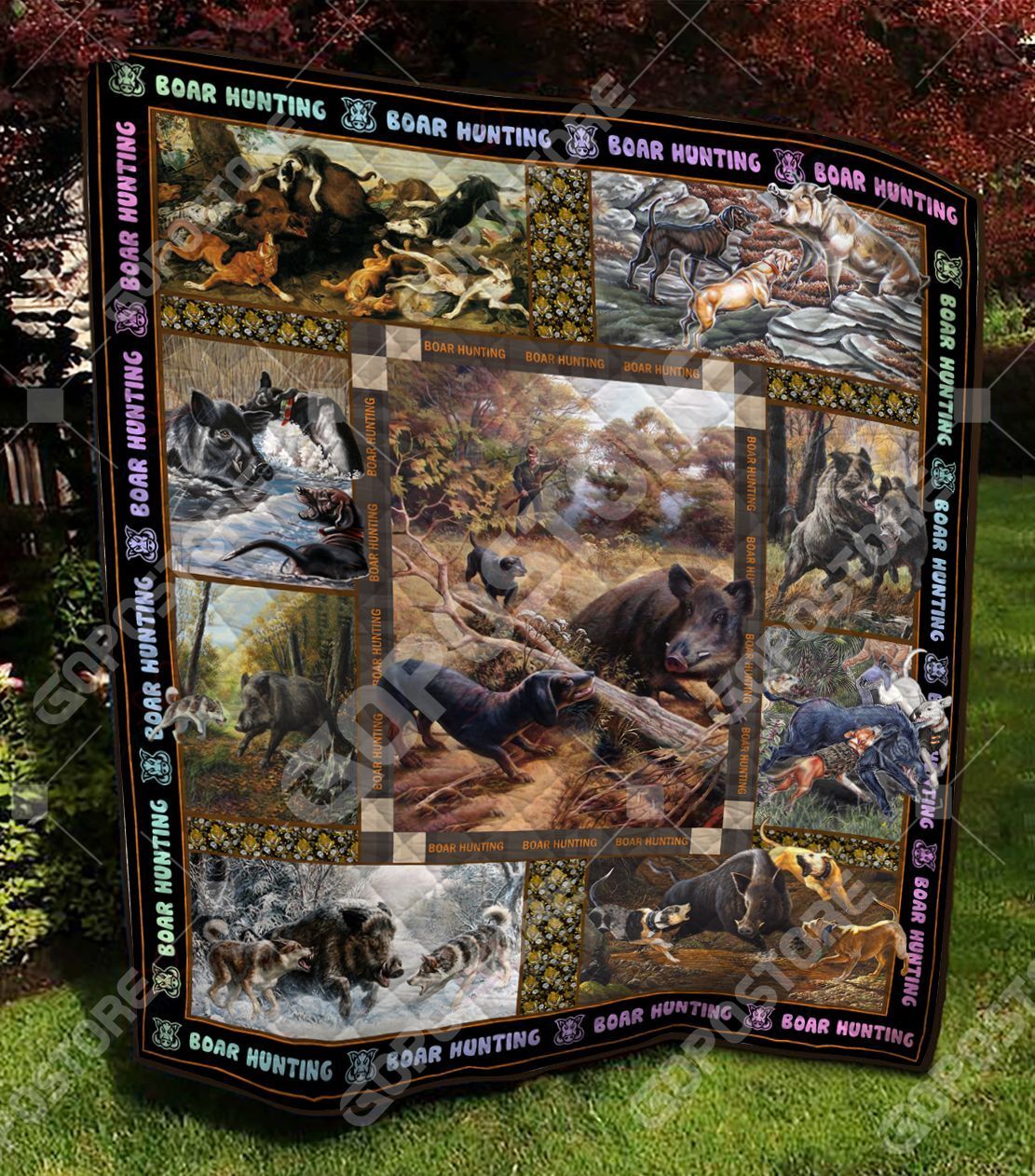 Hog Hunter Boar Hunting NC0709175CL Quilt Blanket