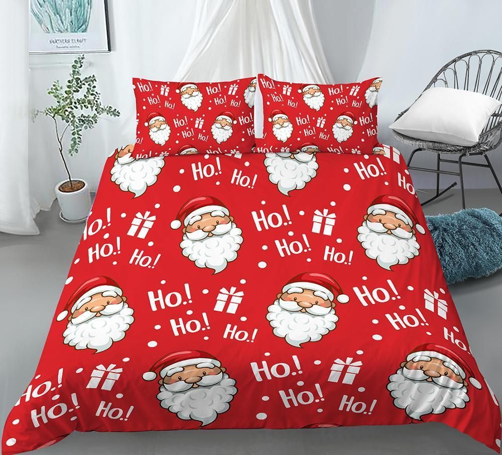 Hohoho Christmassy Santa Claus Face Bedding Set