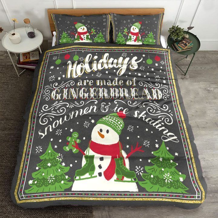 Holiday Snowman Bedding Set