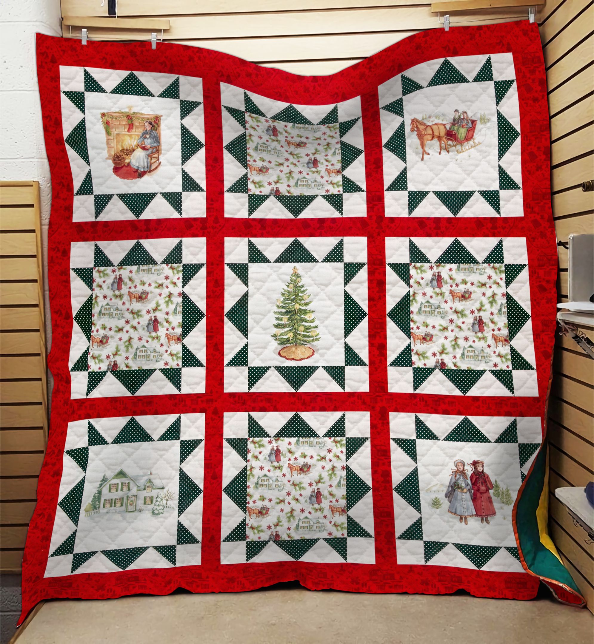 Holly Jolly Christmas NI1210047MT Quilt Blanket