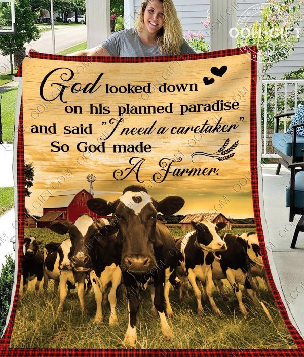 Holstein Cattle Sherpa Fleece Blanket