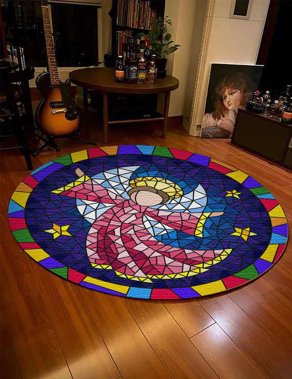 Holy Angel Round Carpet
