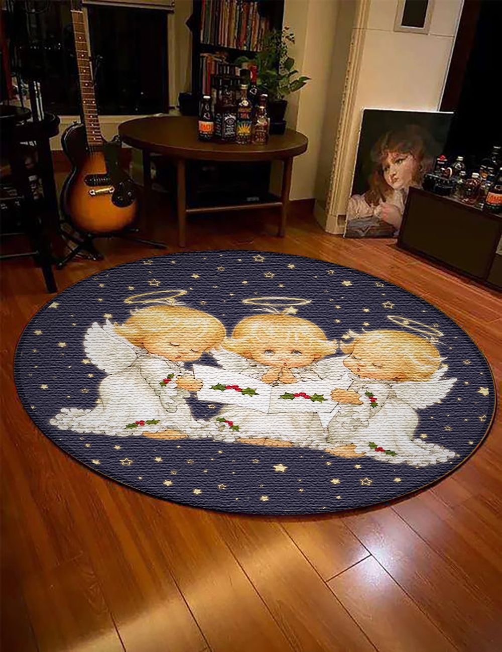 Holy Angel Round Carpet