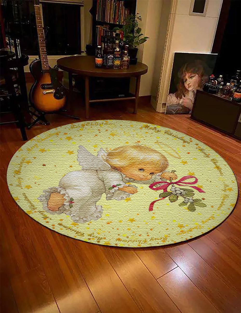 Holy Angel Round Carpet