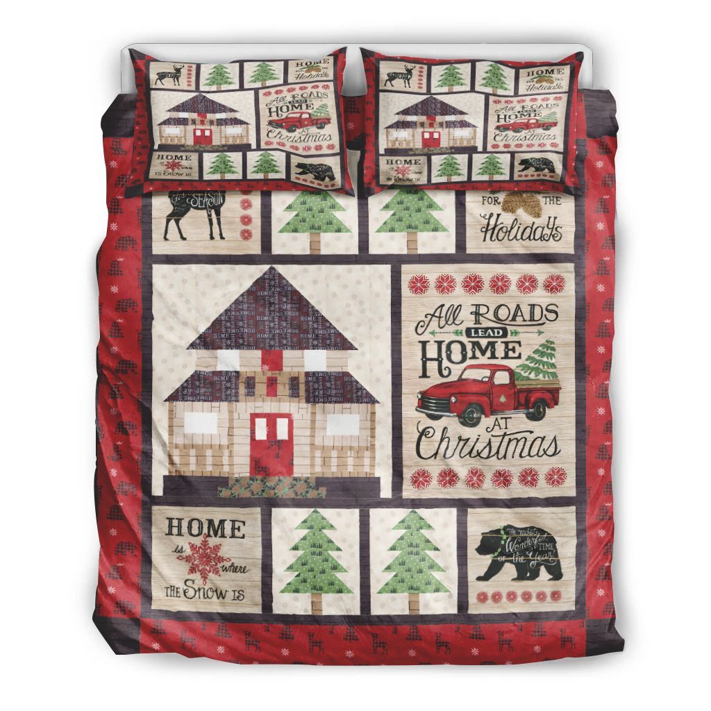 Home For Christmas Day Bedding Set