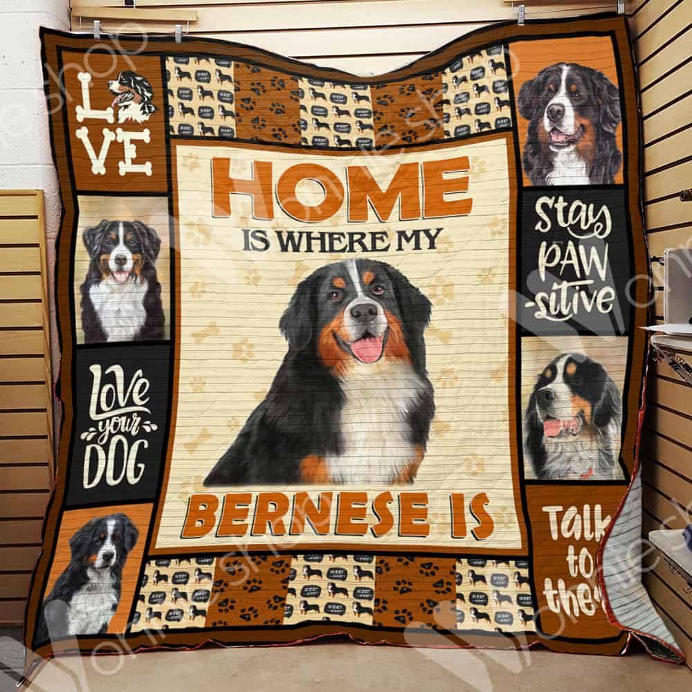 Home Is Where Bernese Mountain Dog GS-CL-LD0701 Quilt Blanket