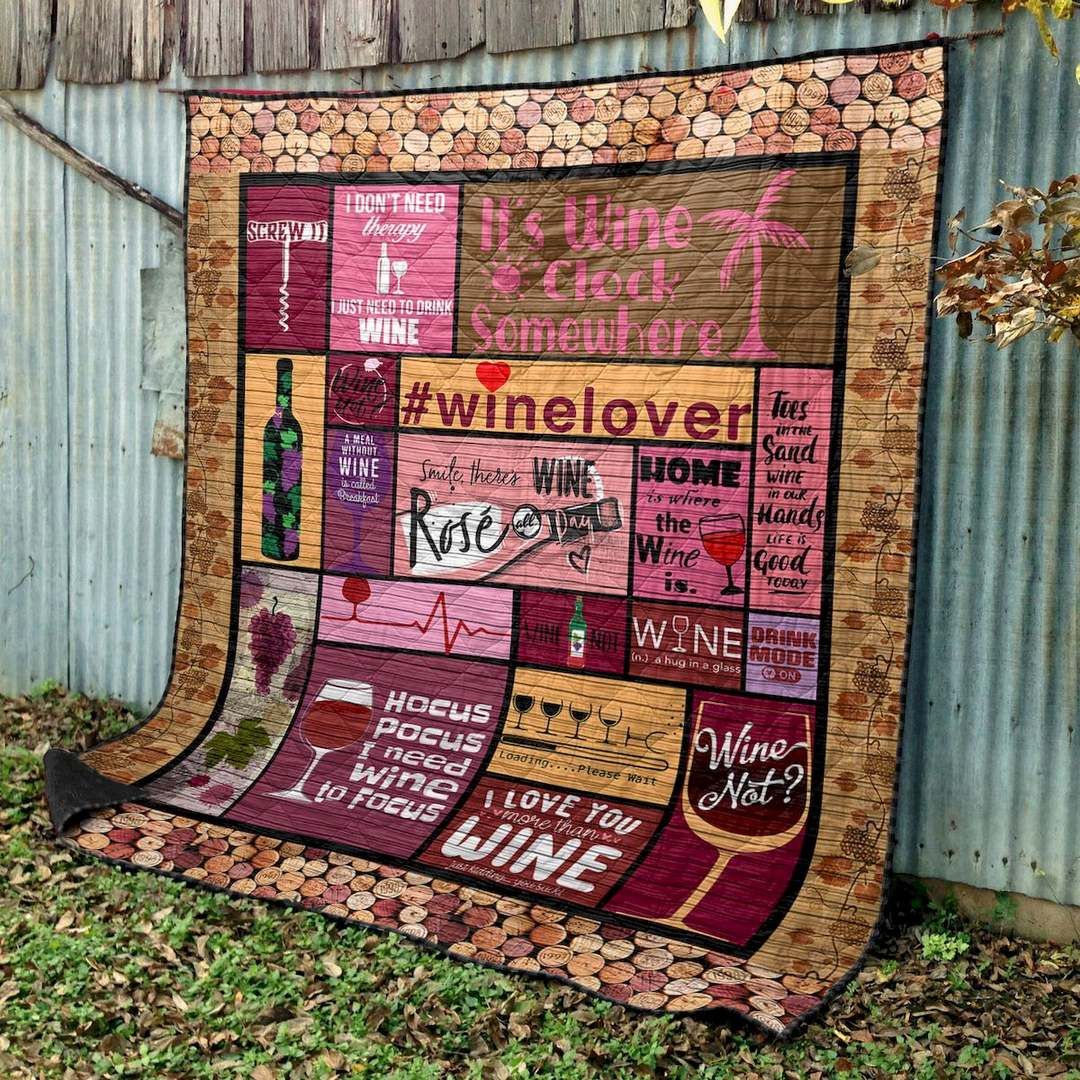 Home Is Where The Wine Is CLD170690 Quilt Blanket