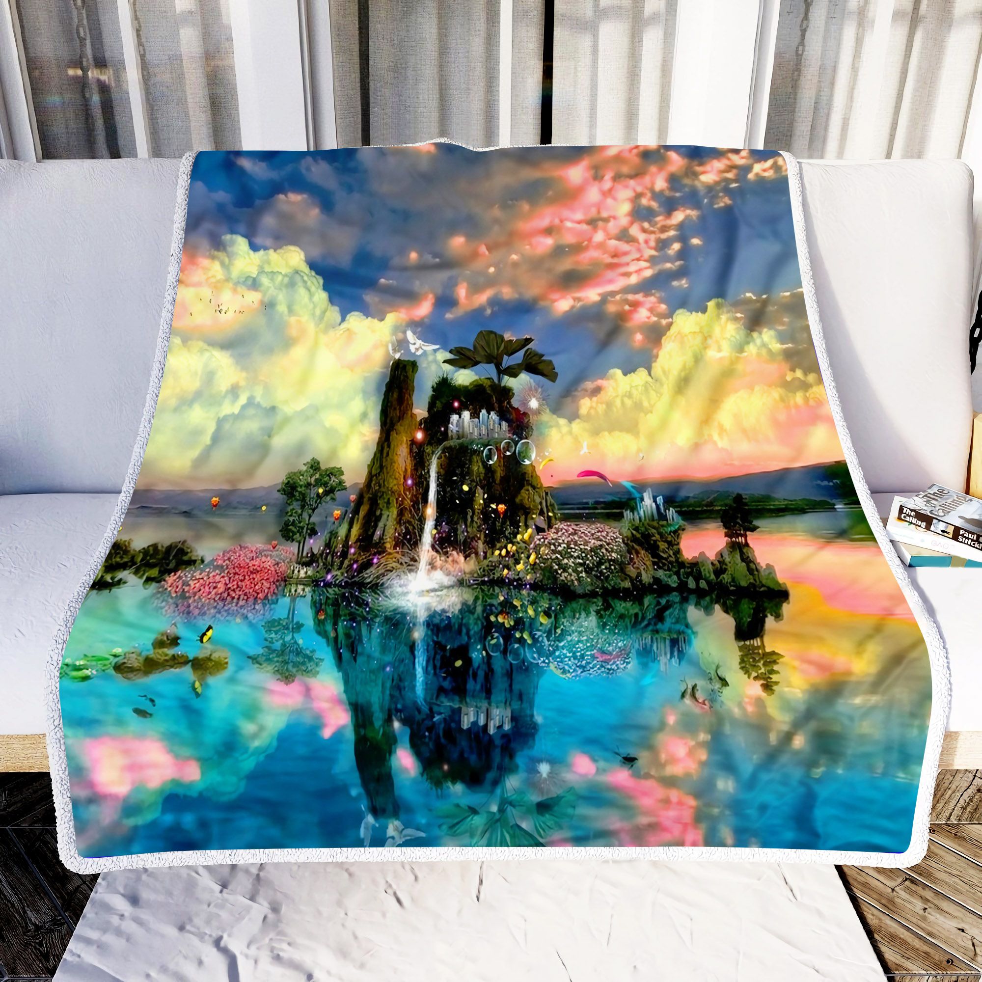 Home Of The Butterflies Fleece Blanket