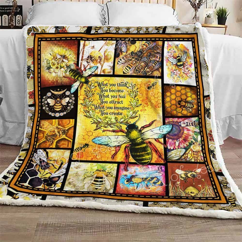 Honey Bee Fleece Blanket