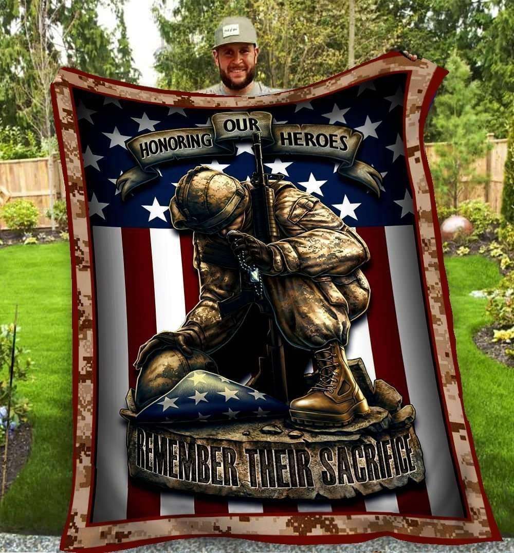 Honoring Our Heroes Sherpa Fleece Blanket