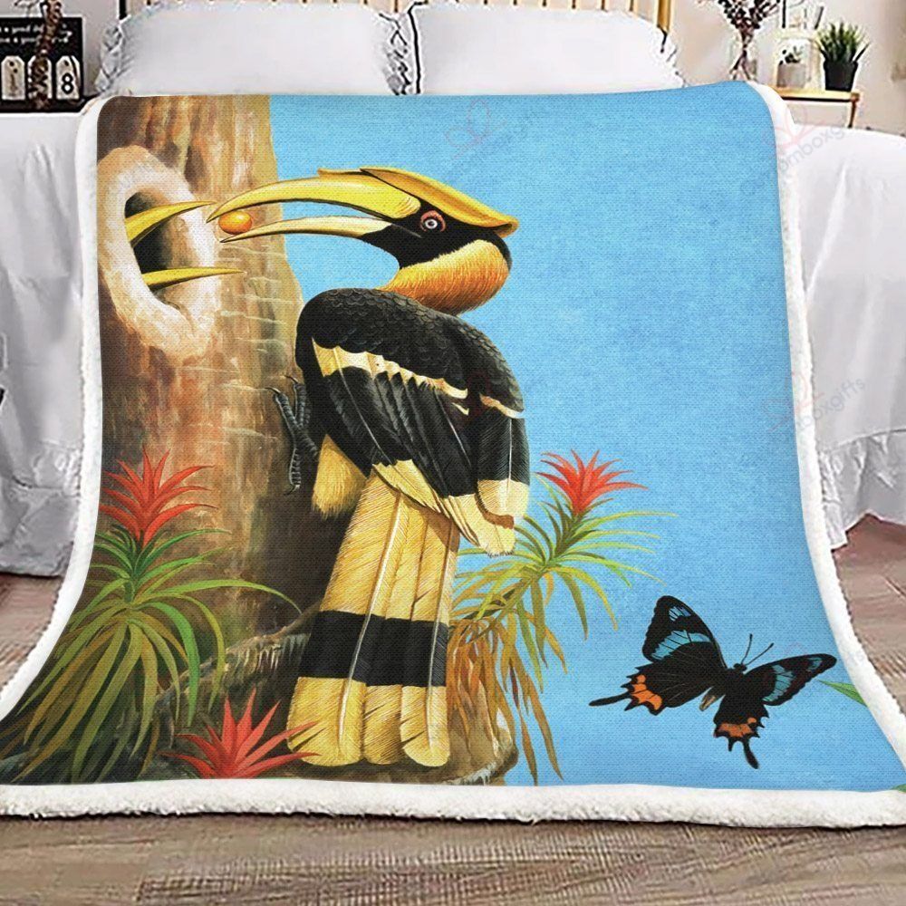 Hornbill Fleece Blanket