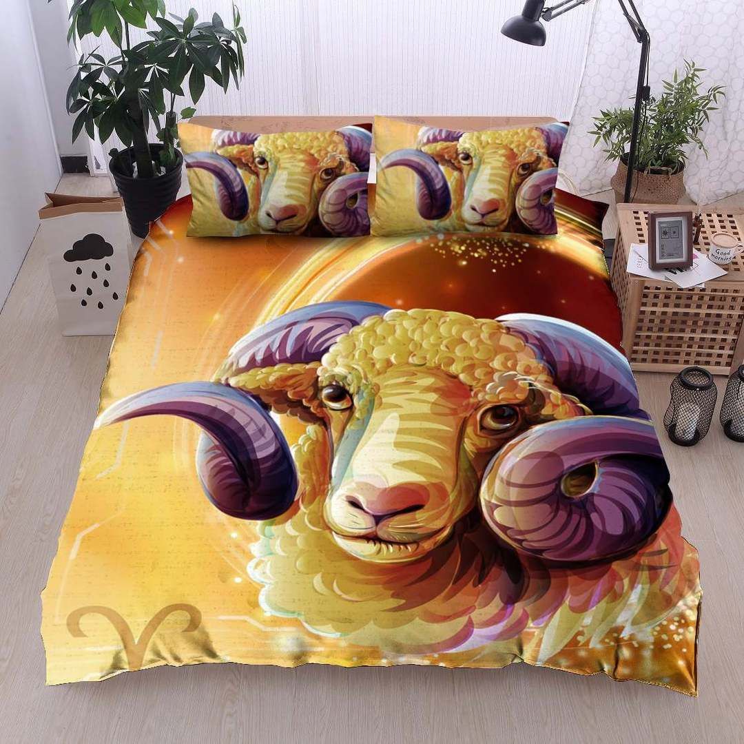 Horoscope Aries Cotton Bed Sheets Spread Comforter Duvet Cover Cotton Bed Sheets Spread Comforter Bedding Set