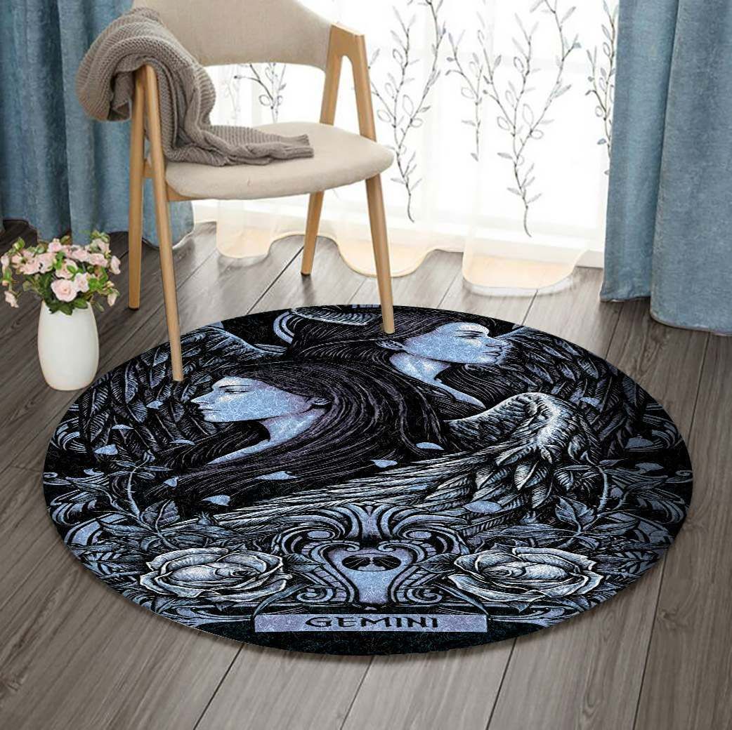 Horoscope Gemini Round Carpet