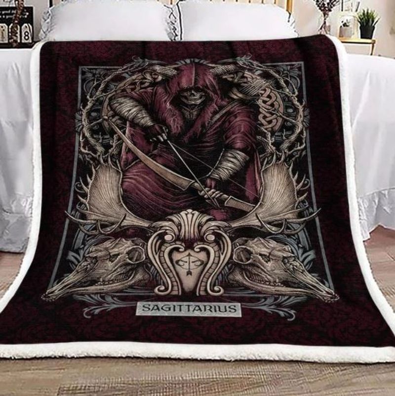 Horoscope Sagittarius Sherpa Fleece Blanket