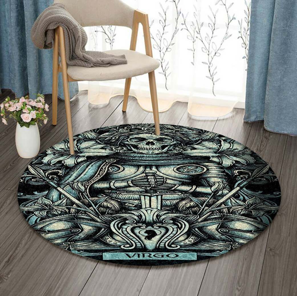 Horoscope Virgo Round Carpet