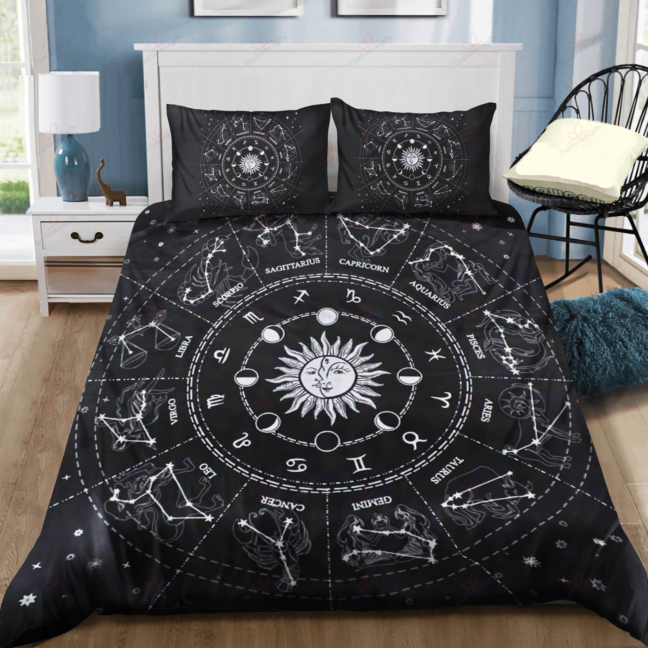 Horoscope Zodiac Signs Bedding Set