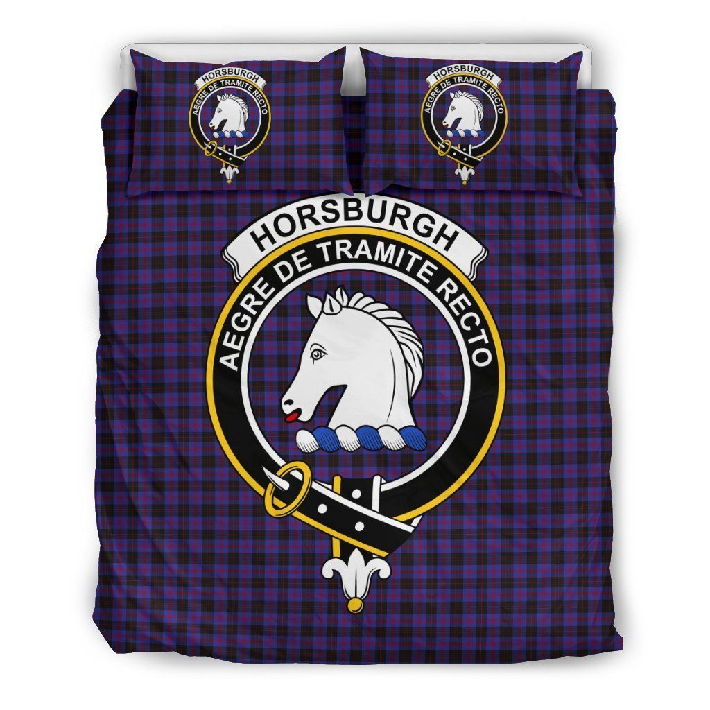 Horsburgh Clan Badge Tartan Bedding Set